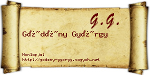 Gödény György névjegykártya